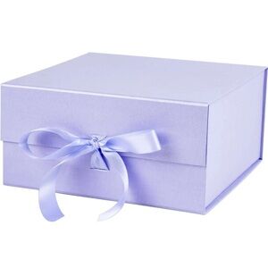 Taro Collapsible Gift Box with Satin Ribbon and Magnetic Lid